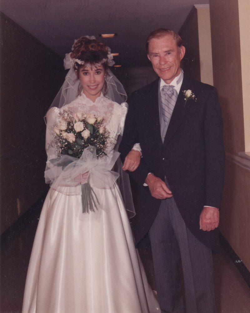 Dad and me on my wedding day Dad and me on my wedding day