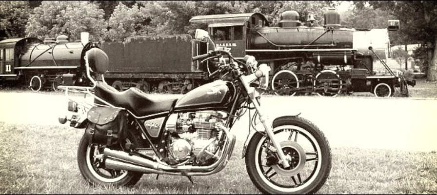 train and motorcycle