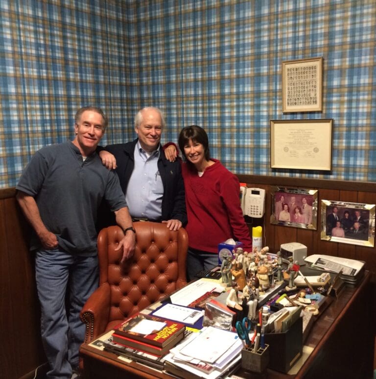 David, John and I at Dad's office David, John and I at Dad's office