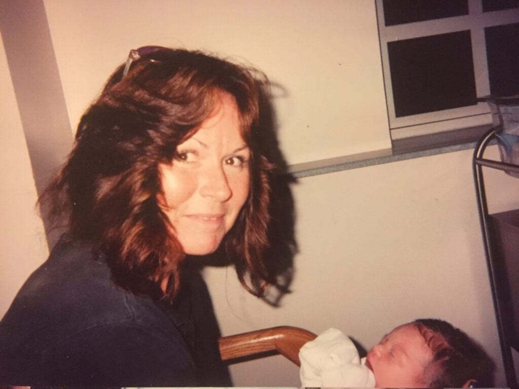 mom and baby