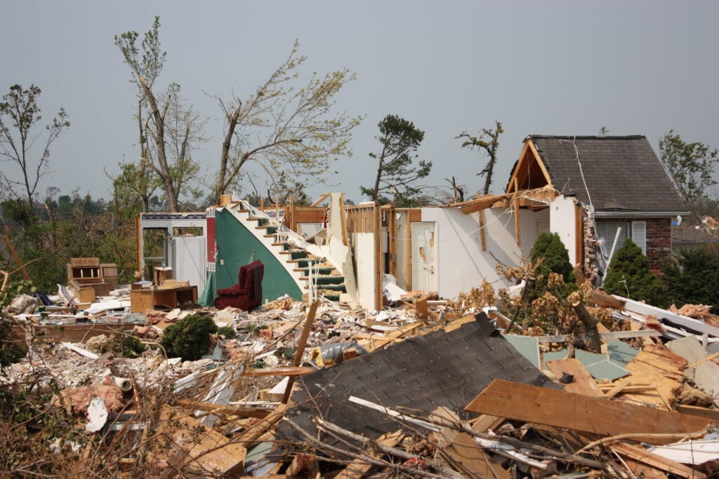 house destroyed