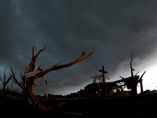 Picture after Joplin tornado by Charlie Riedel