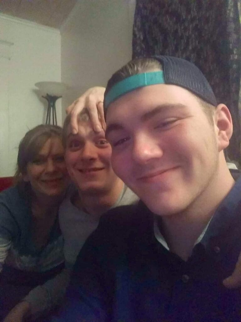 mom and her sons