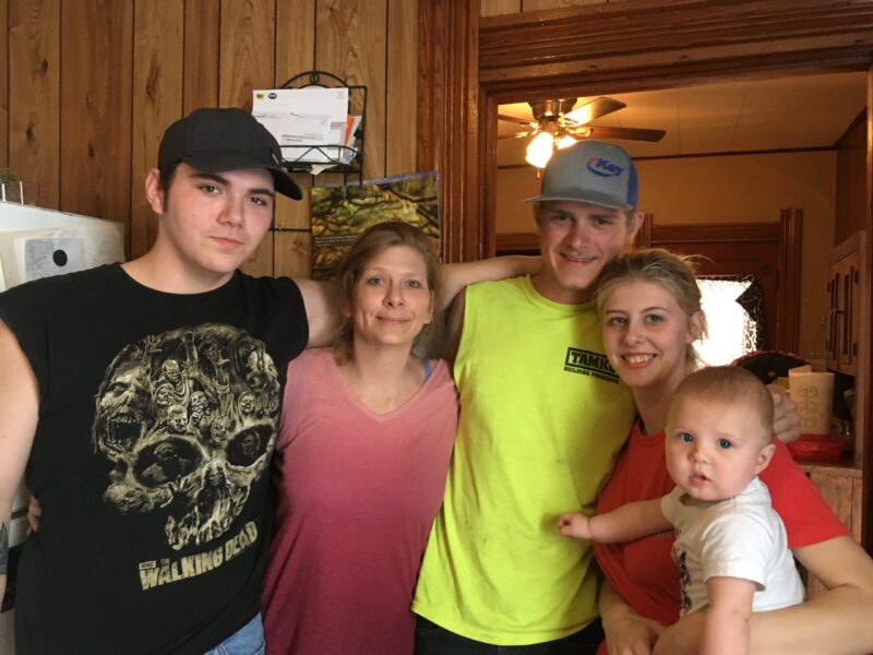 Douglas, Steph, Michael, Aubrey and Jaxtyn family