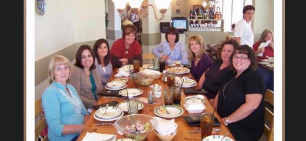 group of women having lunch