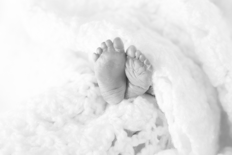 Premature infant's feet