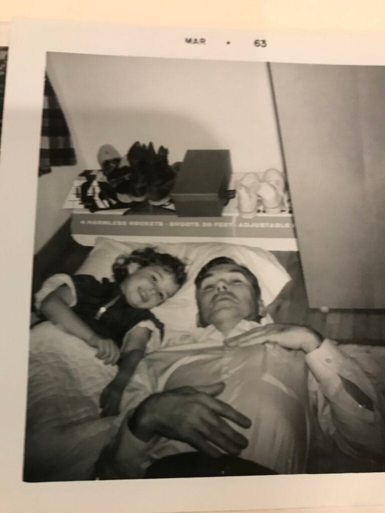 little girl and her father
